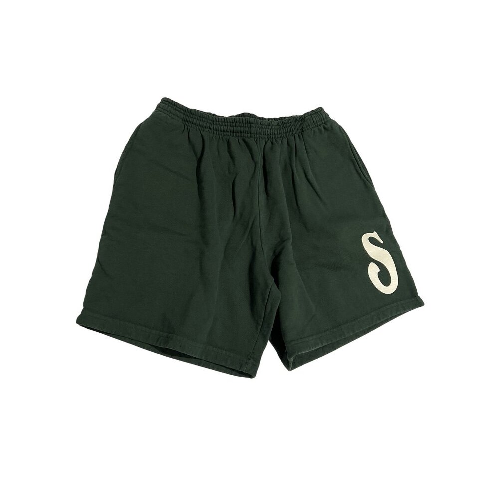 Strawberry Los Angeles Apparel S Logo Sweatshorts in Green